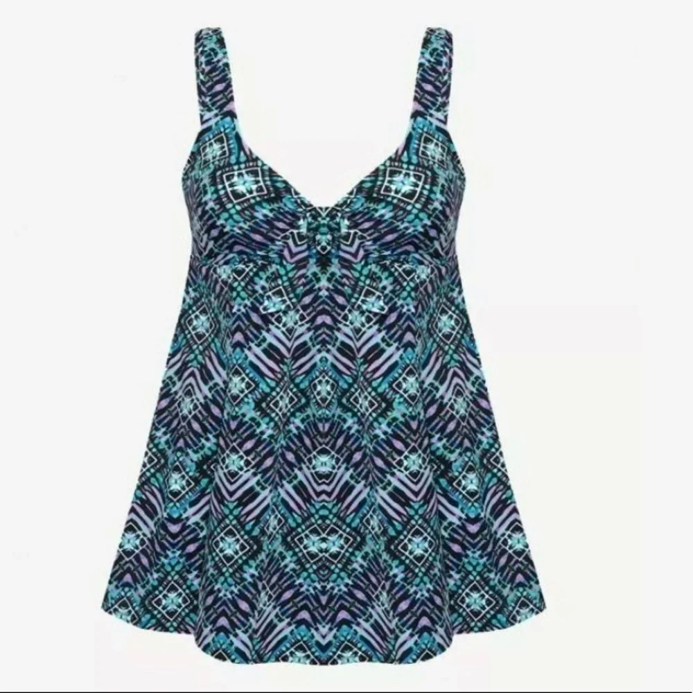 SWIM Solutions Bow Tummy-Control Swimdress NWT - Picture 3 of 8